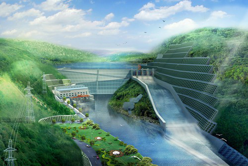 富文镇老挝南塔河1号水电站项目